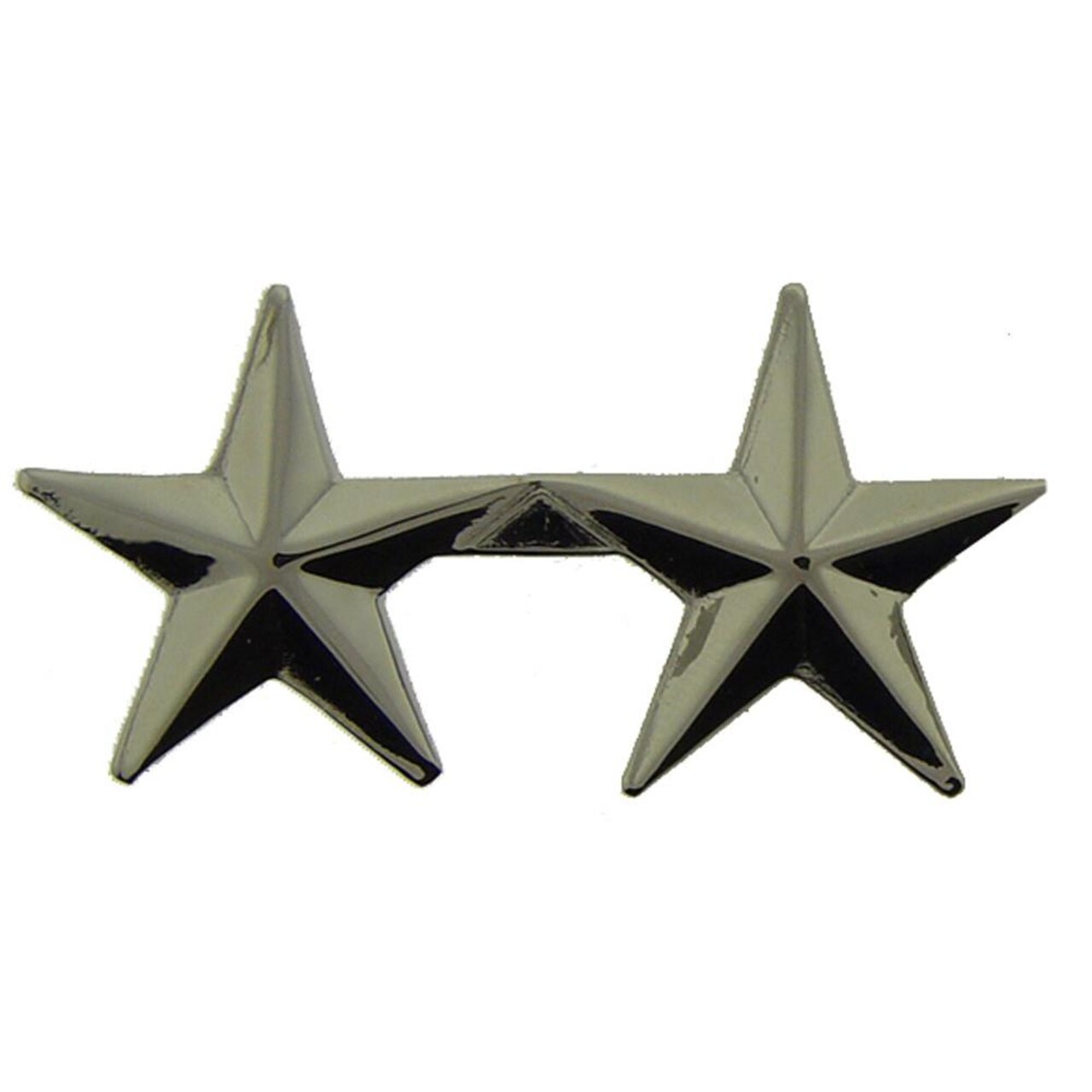 U.S. Army 2 Star General Pin Silver Plated 2&#x22;